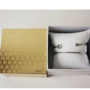 Michael Kors 2 piece silver cuff bracelet